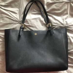Tory Burch Emerson Large Tote (Black)